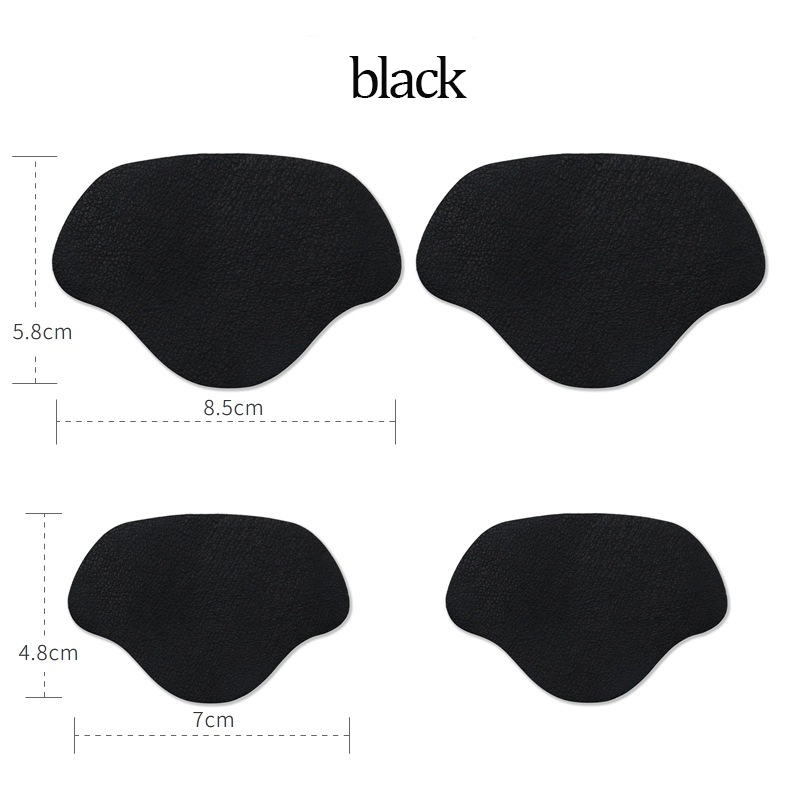 Parche de reparación de zapatillas de deporte, parche autoadhesivo para el talón, 4 piezas, adecuado para la mayoría de los tipos de zapatos