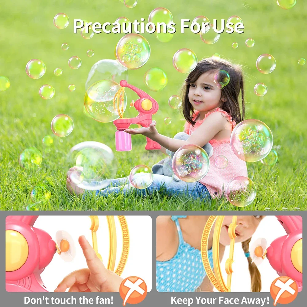 Bubbles Machine ไฟฟ้า Bubble Gun ขนาดใหญ่ฟองขนาดเล็กของเล่นเด็กเครื่องเป่าสบู่อัตโนมัติปาร์ตี้กลางแจ้งเกมเด็กของขวัญ