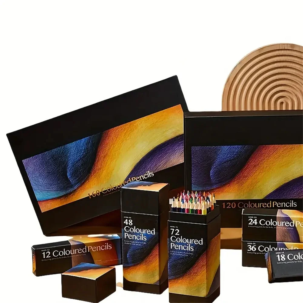 Vibrant Professional Color Oil Pencil Set - Smooth Blending, Hexagon Wooden Handles for Artists - Perfect for Sketching, Drawing