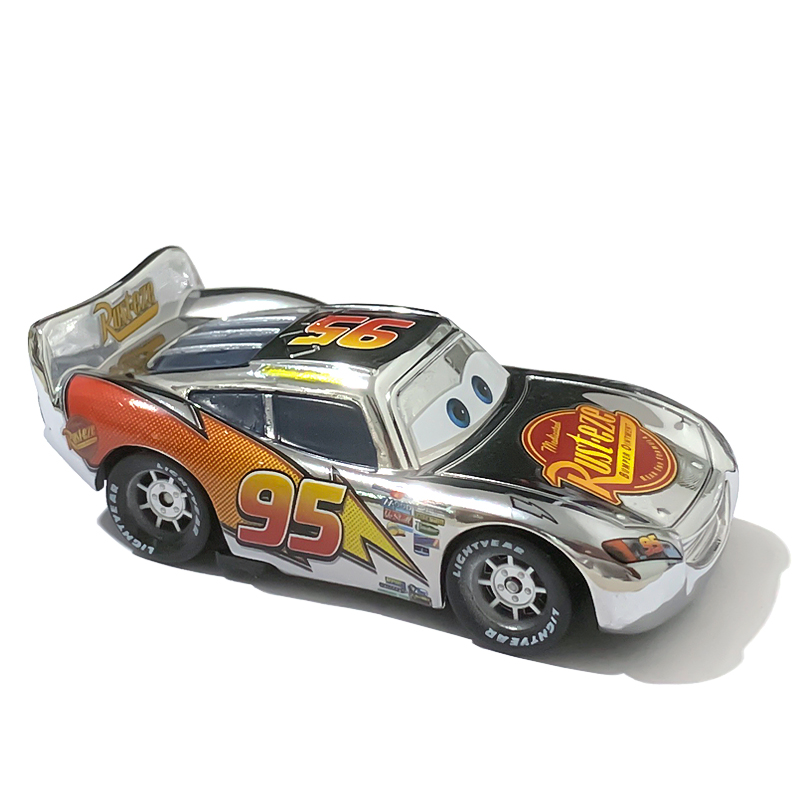 Disney Auto Speelgoed Anime Racing Goud Silvering Lightning McQueen Jackson Storm 1:55 Metal Diecast Model Speelgoed Auto Voor Kinderen