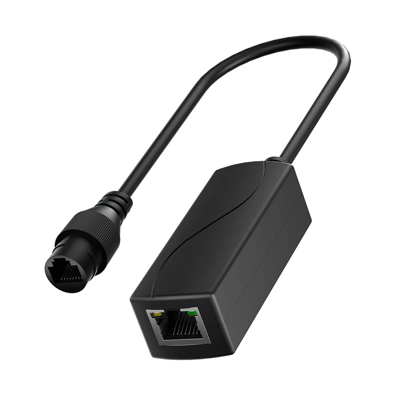 Konwerter Gigabit PoE 48V na 24V PoE, wyjście portu RJ45 24V/1A, IEEE802.3af/at dla pasywnych urządzeń 24V