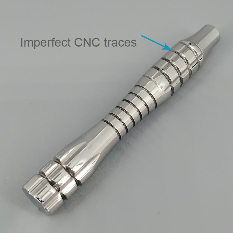 Dscosmetic Spiral 316 stainless steel safety razor handle for safety razor