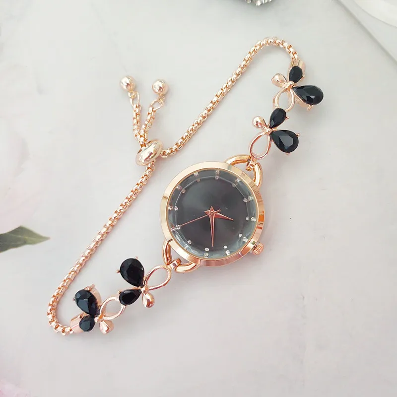 Senhoras laço relógio de luxo relógios femininos simples quartzo relógios pulso Часы pulseira relógio presente meninas relojes para mujer