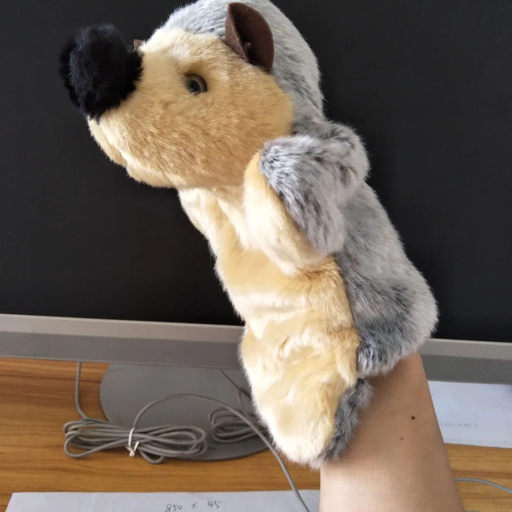 ハリネズミの手人形幼児ぬいぐるみ