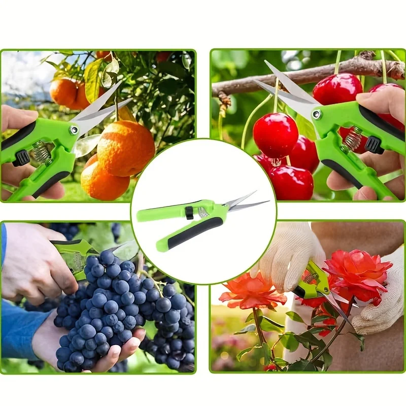 1 set, forbici da giardino, cesoie da potatura da giardino, cesoie per rami di fiori antiscivolo che risparmiano manodopera, cesoie per frutta e verdura, Fr