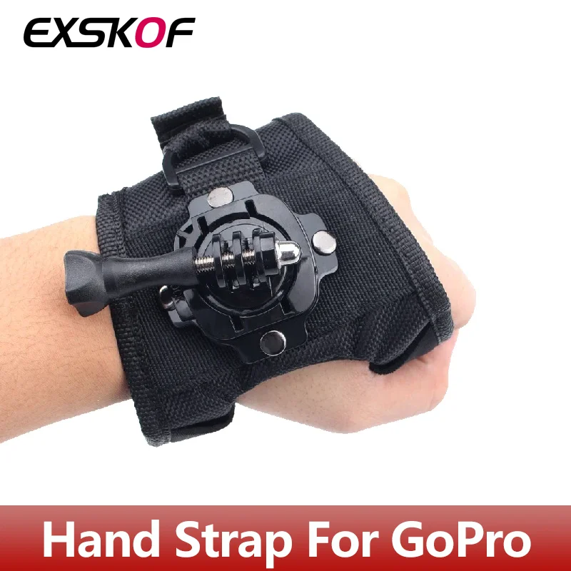 Uchwyt na rękę z obrotem 360 stopni, mocowanie na rękawicę, uchwyt na nadgarstek do GoPro Hero 13 12 11 10 9 AKASO SJCAM insta360 DJI OSMO Action Camera