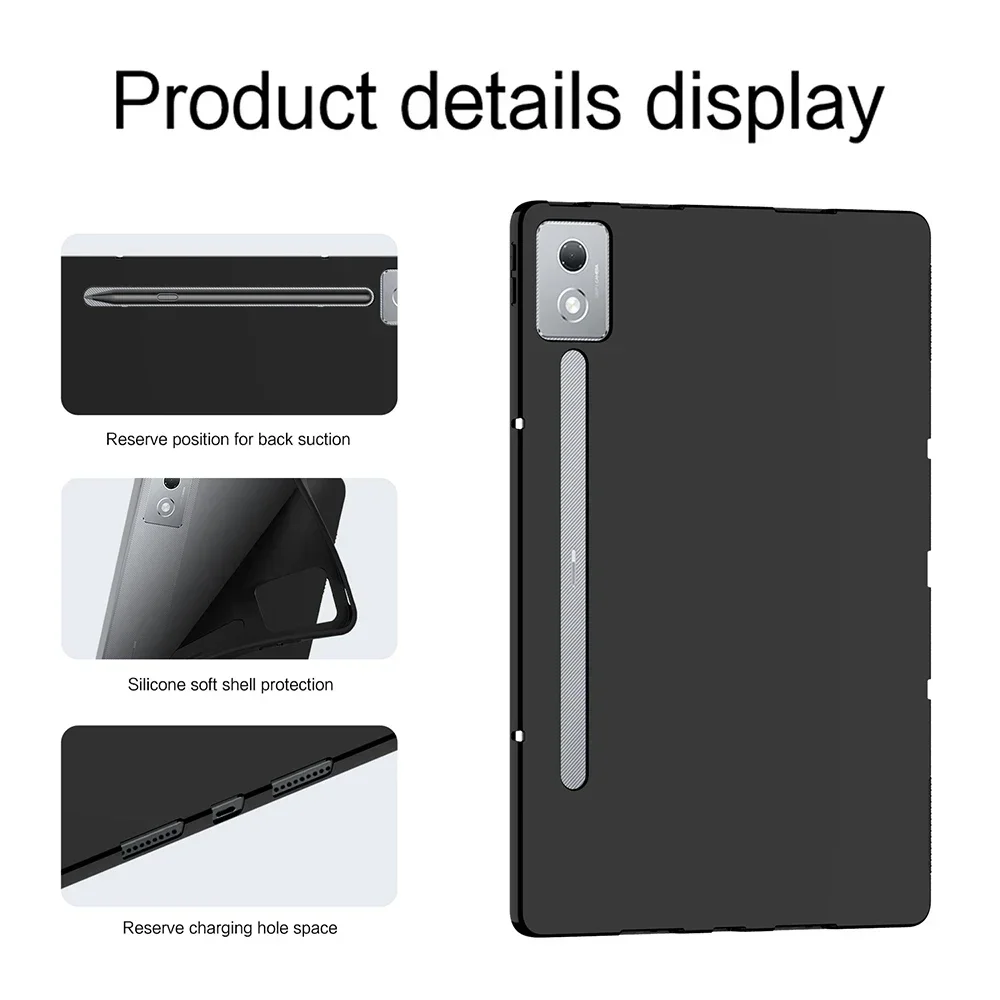 Soft Case For Lenovo Xiaoxin Pad Pro 12.7 2025 12.7 Inch TB-375FC Silicon TPU Shell for Xiaoxin Pad Pro 12.7 Tablet Back Cover