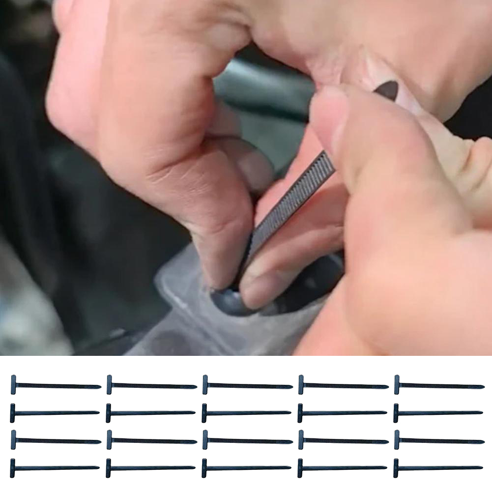 Self-locking Nylon Universal Cable Tie Buckle 100/50/20PCS Plastic Fixed Strap Iron Cable Gap Car Instrument Zip Ties