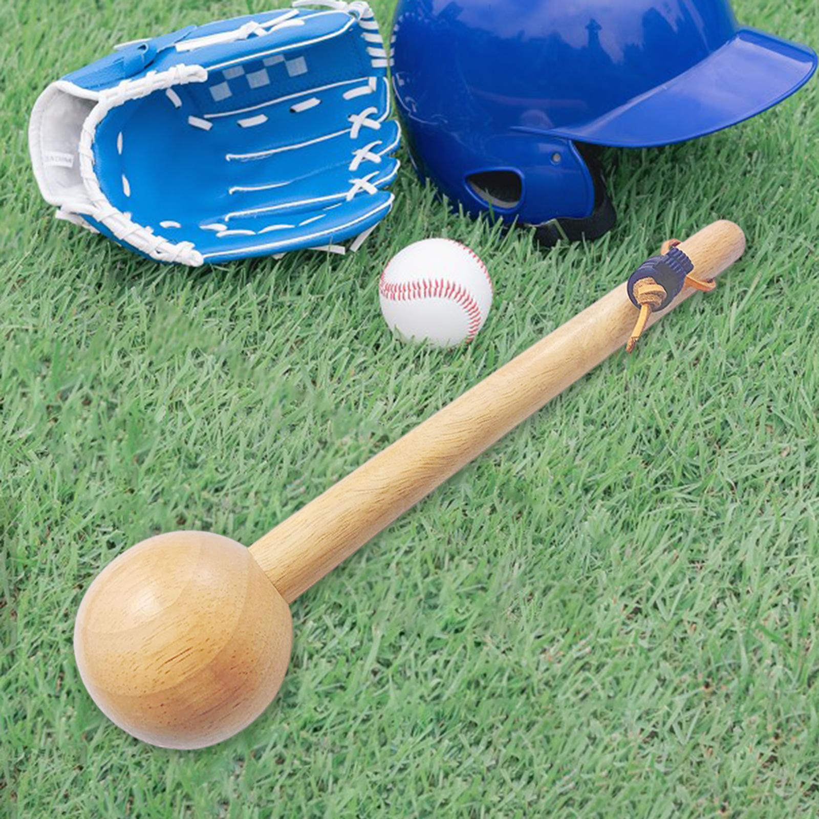 Martillo de béisbol de madera de goma, accesorios de manopla de 36cm, mazo de guante de Softbol