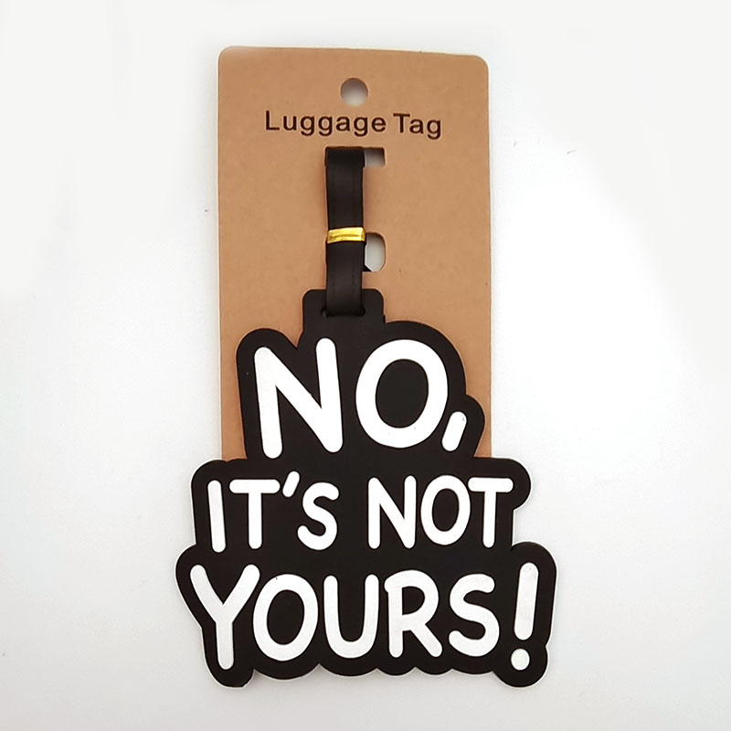 Accesorios de viaje "UE NO TU" Etiqueta de viaje para equipaje Gel de sílice Maleta ID Addres Titular Etiqueta de embarque para equipaje Etiqueta portátil