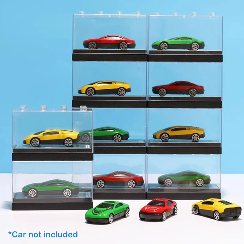 1/5Pcs Car Toy Transparent Display Case Hotwheels Protective Shell Transport Small Car Model Collection Storage Display Box