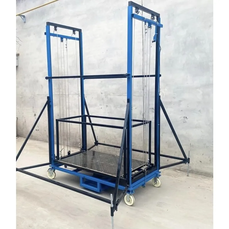 Electric Mobile Scaffolding Lift With Wireless Remote Control 500KG Load Capacity 4M 5M Working Height