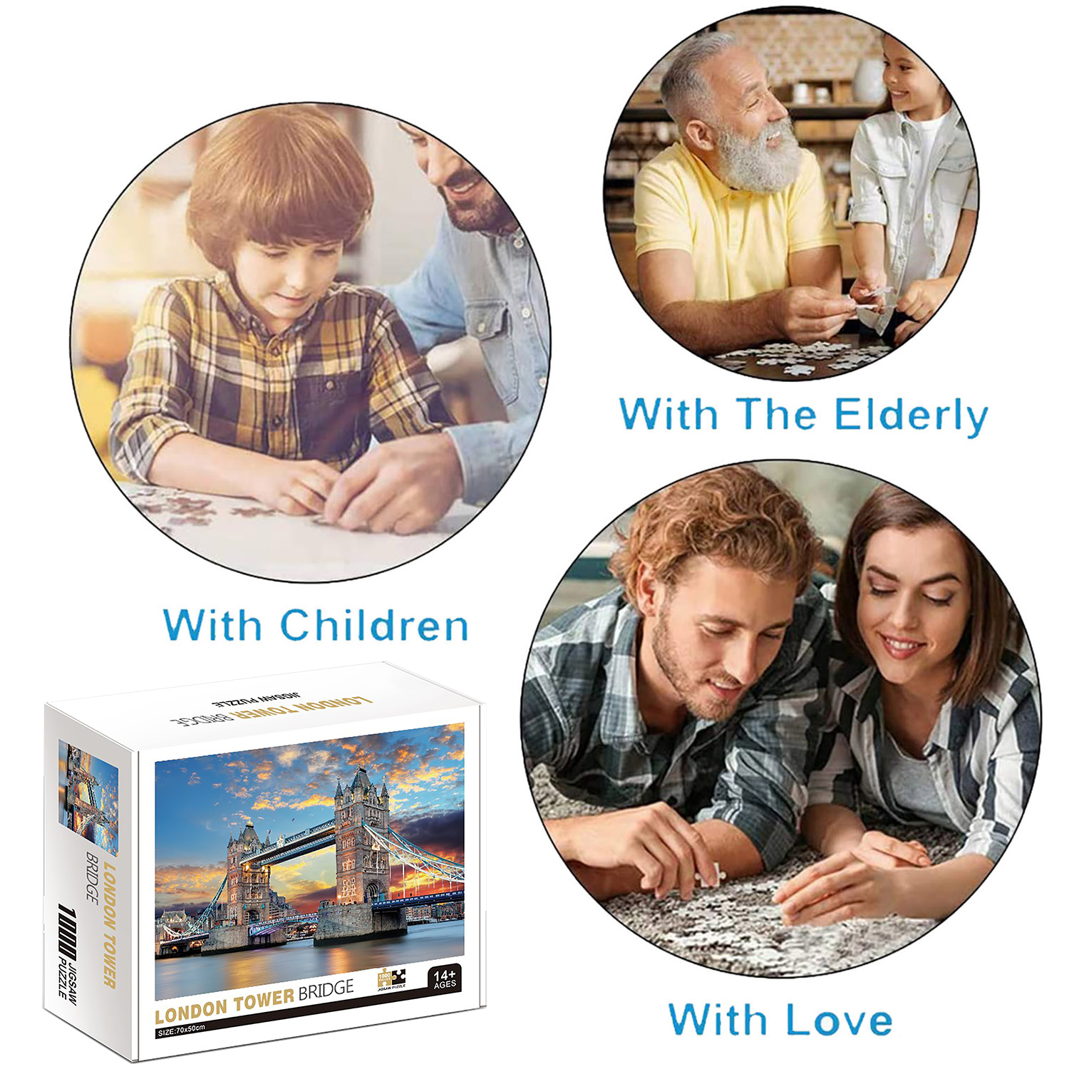 1000ピース ロンドンブリッジ ジグソーパズル 大人 ティーン 子供 おもちゃ ギフト 教育的 知的 解凍 楽しい ファミリーゲーム