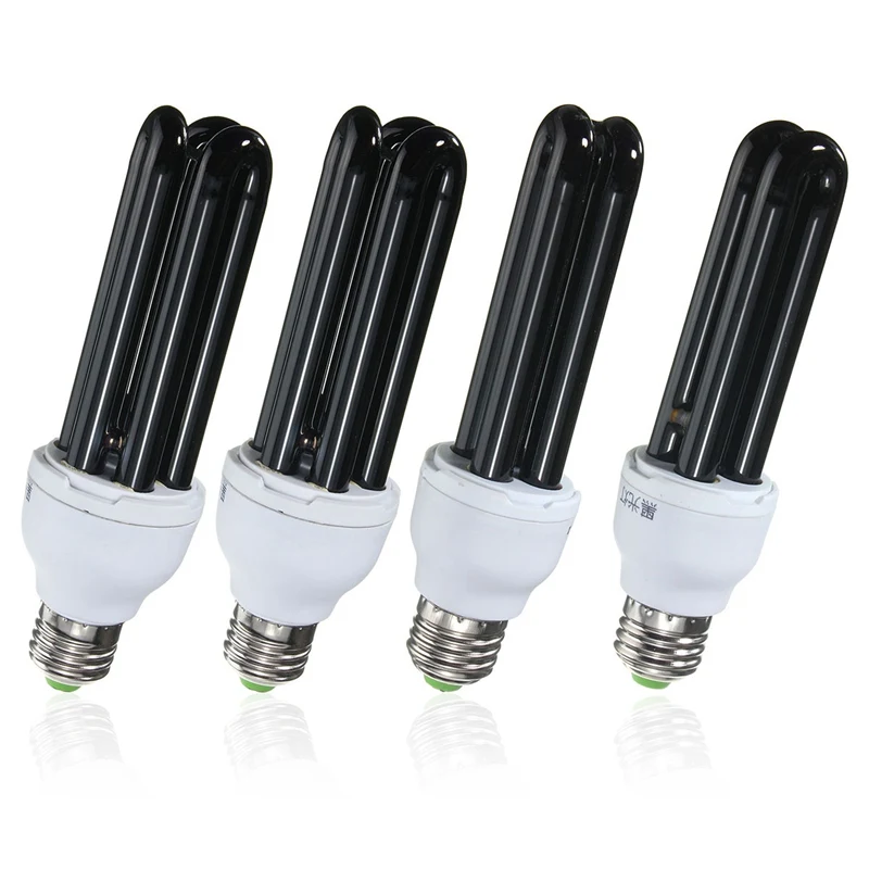 15W 20W 30W 40W E27 Lampadina UV AC220V Lampada di rilevamento viola fluorescente a bassa energia diritta a luce nera CFL