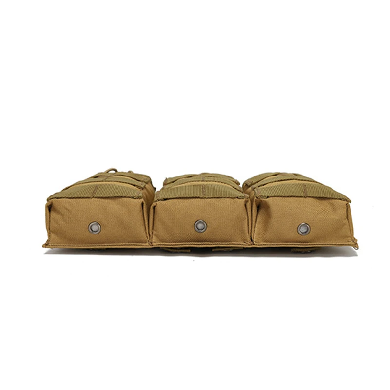 Chaleco táctico Triple para revistas, bolsa de accesorios Molle AK m45.56 mm, bolsa de almacenamiento para walkie-talkie, tela de nailon 600D