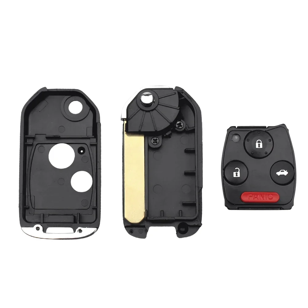 KEYYOU Mới Sửa Đổi Móc Khóa Ô Tô Honda Accord Civic CRV Phi Công 2007 2008 2009 2010 2011 2012 2013 Từ Xa 2/3/4 Nút Lật Gấp Gọn