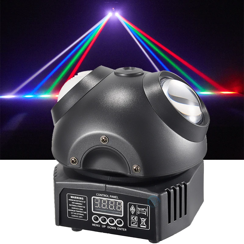 Professional Mini Beetle I DJ Disco Ball ไฟ LED สีสันสดใสสีเขียวเลเซอร์ Moving Head ไฟ DMX512 ไนท์คลับ Party