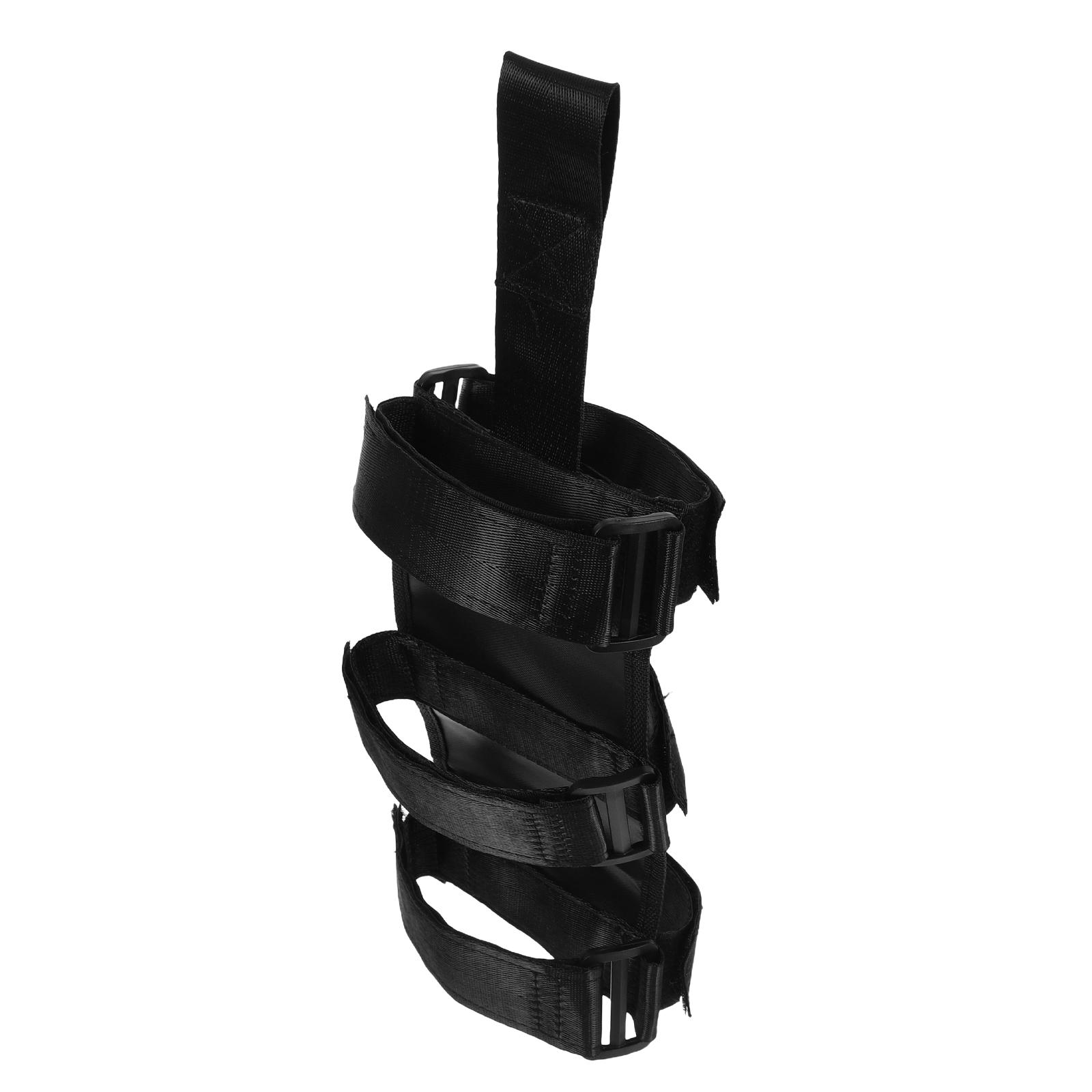 Gurthalter für Feuerlöscher, Trainingsausrüstung für Feuerwehrmann, Sicherheitsgurte, Montagehalterung, schwarzes Zubehör