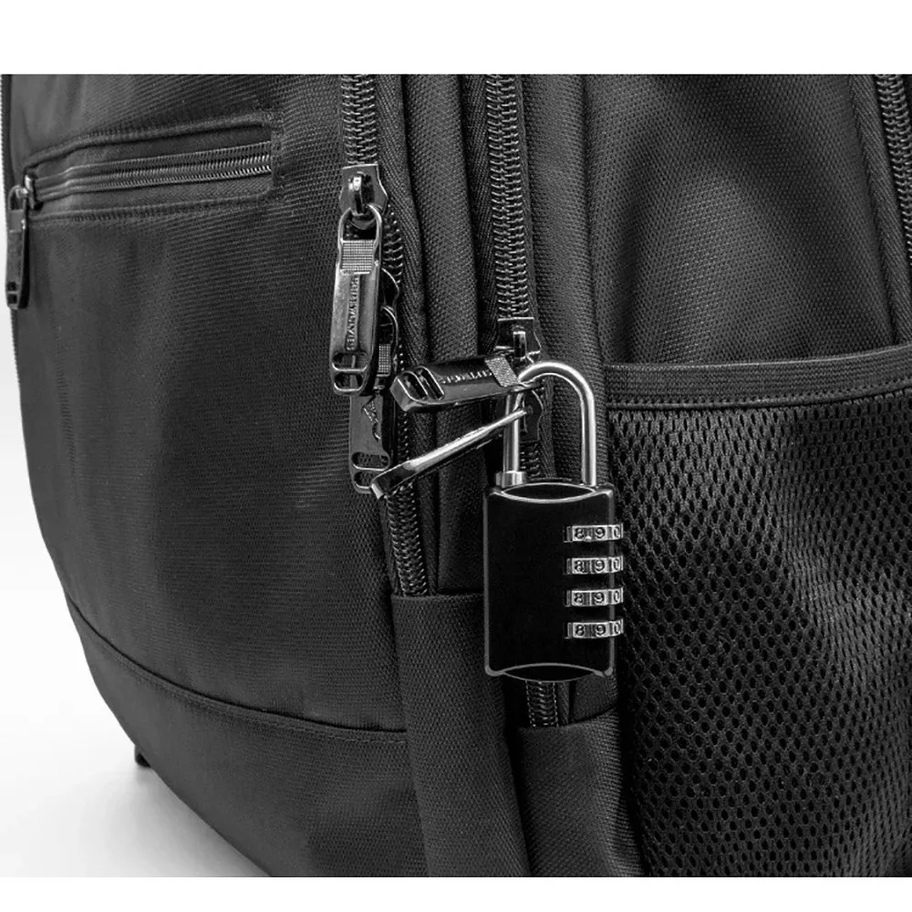 Mini candado de combinación de 4 dígitos para viajes, candado de seguridad reiniciable para equipaje, uso en gimnasio, contraseña numérica fácil de configurar