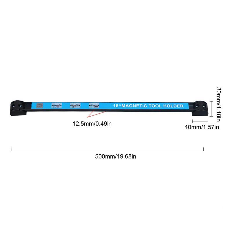 ที่ใส่เครื่องมือแม่เหล็ก Heavy-Duty Magnet Tool Bar Strip Rack ประหยัดพื้นที่ & Strong Metal Organizer Storage Rack สําหรับประแจมีด