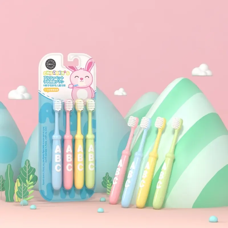 MikolifeQ เด็กน่ารัก S หัวเล็กแปรงสีฟันขนนุ่มแปรงความหนาแน่นสูงลวดไม่ทําลายเหงือกสําหรับเด็กอายุ 6 ปี