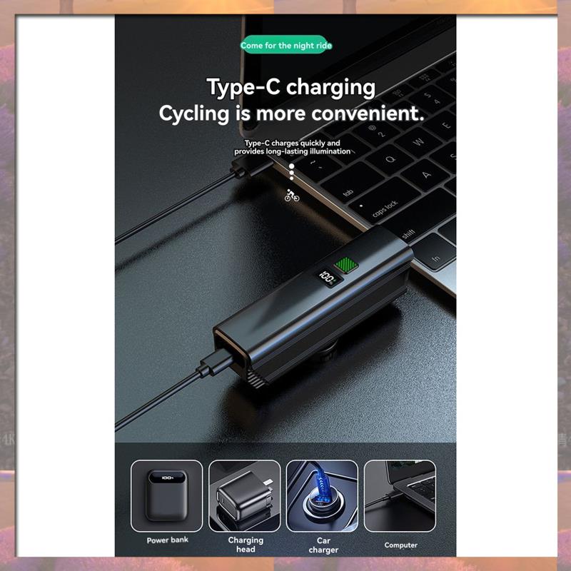 Лидер продаж, велосипедные фонари, ночные фонари для верховой езды с высоким и низким переключателем, 800 люмен, USB-C, зарядка для велосипедистов и компьютеров