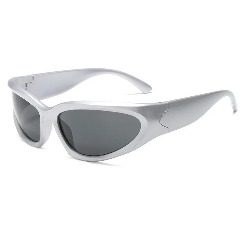 【Gotowy magazyn】 Modne sportowe okulary przeciwsłoneczne Y2K dla kobiet/mężczyzn Ochrona przed słońcem na zewnątrz Okulary przeciwsłoneczne z okrągłymi odcieniami Ochrona przed promieniowaniem UV