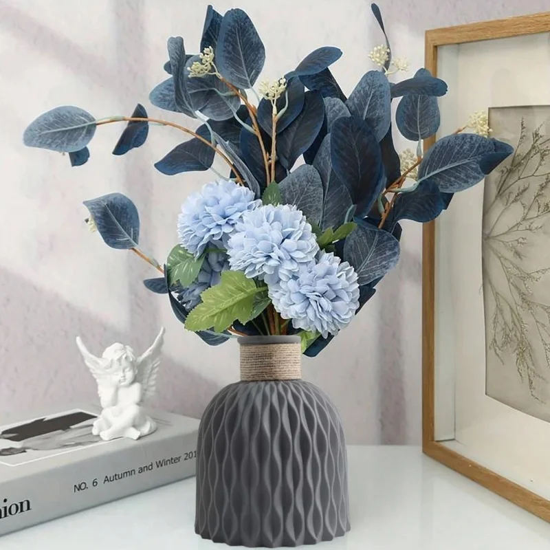 1/2Pcs Wasser Welligkeit Vase Seil Kunststoff Blumentopf Anordnung Moderne Nordic Stil Zu Hause Wohnzimmer Desktop Dekoration ornament