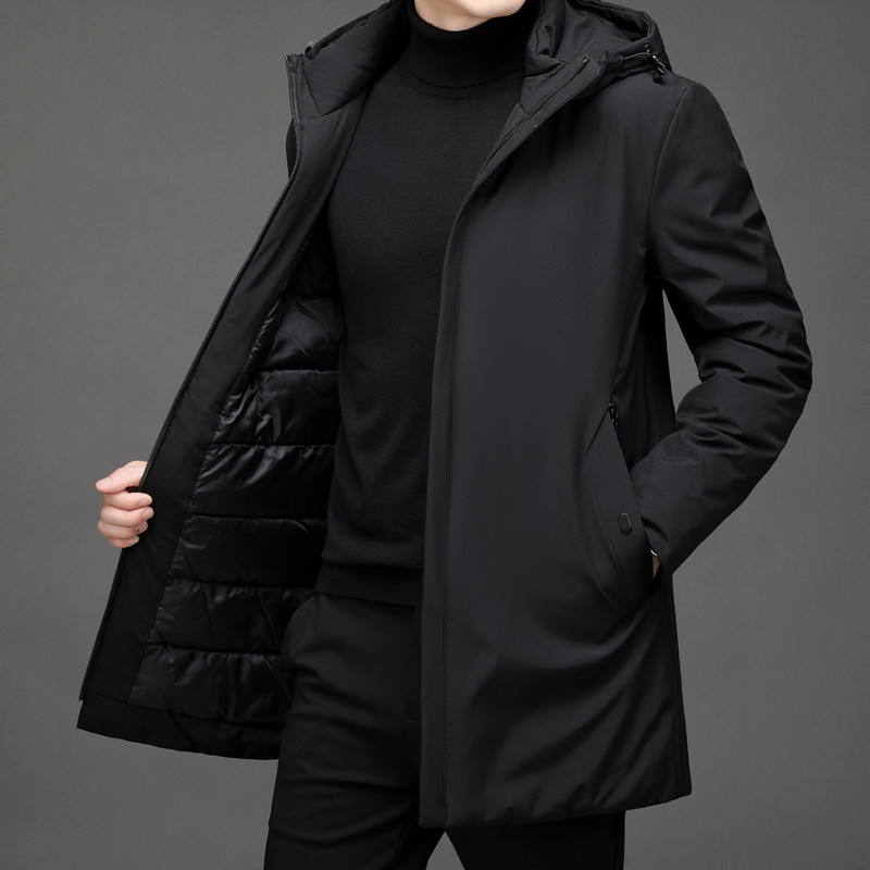 2024 Nieuwkomer Winterjas Mode Parka Jas Menthick Warm Heren Klassiek Winddicht Heren Heren Mode Parka 'S Full Size M-4XL