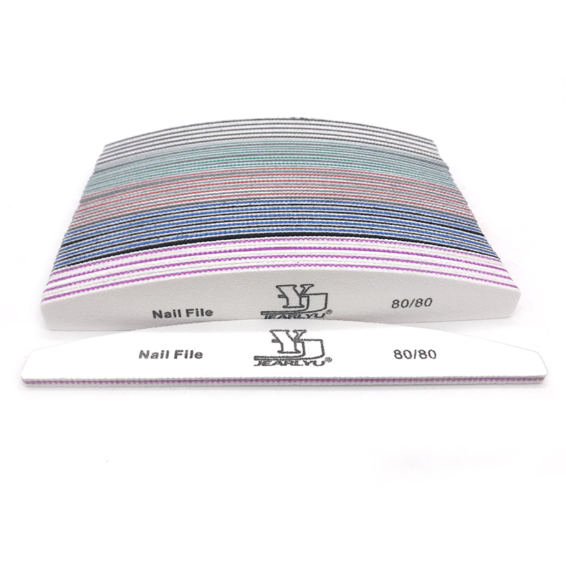 5/25Pcs/Lot Nail File Mix Color 80/100/150/180/240 Grit Professional Sandpaper Cuticle Remover Buffer Files Manicure Tool Set