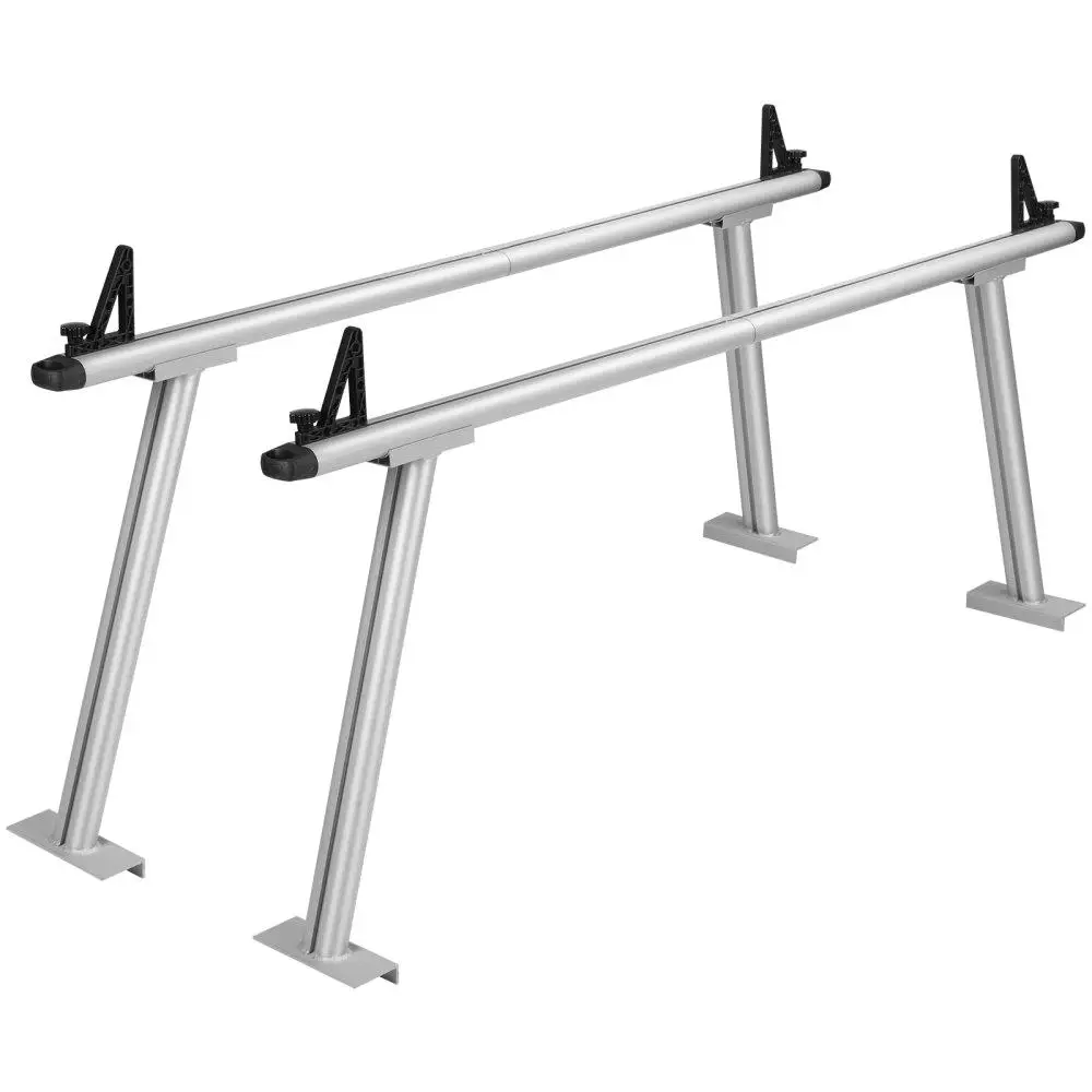 Heavy Duty Aluminum for truck Rack 800 lbs Capacity 71x31 Inches Non-Drilling C-Clamps Two-Bar Set for kayak Surfboard Lumber