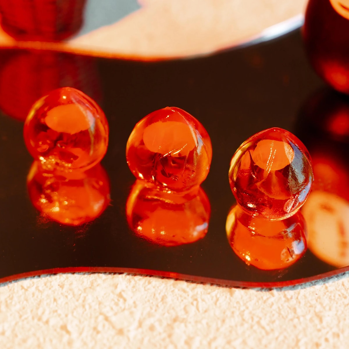 [10Packs] Amos 4D Fruit  Jelly Gummy Candy Juicy Burst Yellow Peach Gluten-Free 2.29 oz*10Packs