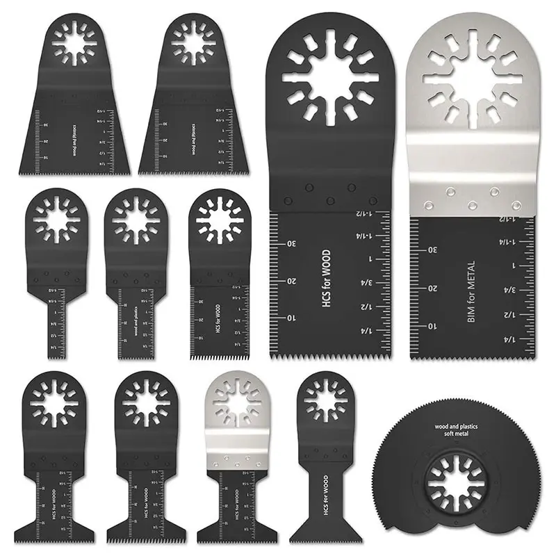 12 Stuks Multifunctioneel Zaagblad Duurzaam Houtbewerking Oscillerende Accessoires Gesloten Gat Verbinding Elektrisch Gereedschap Oscillerend Zaagblad
