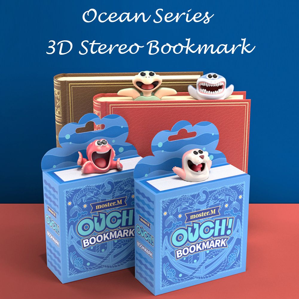 3D Stereo Hoạt Hình Dấu Động Vật Đánh Dấu Trang Gốc Mèo Chất Liệu Nhựa PVC Ngộ Nghĩnh Sinh Viên Trường Văn Phòng Phẩm Trẻ Em Tặng Bookmark