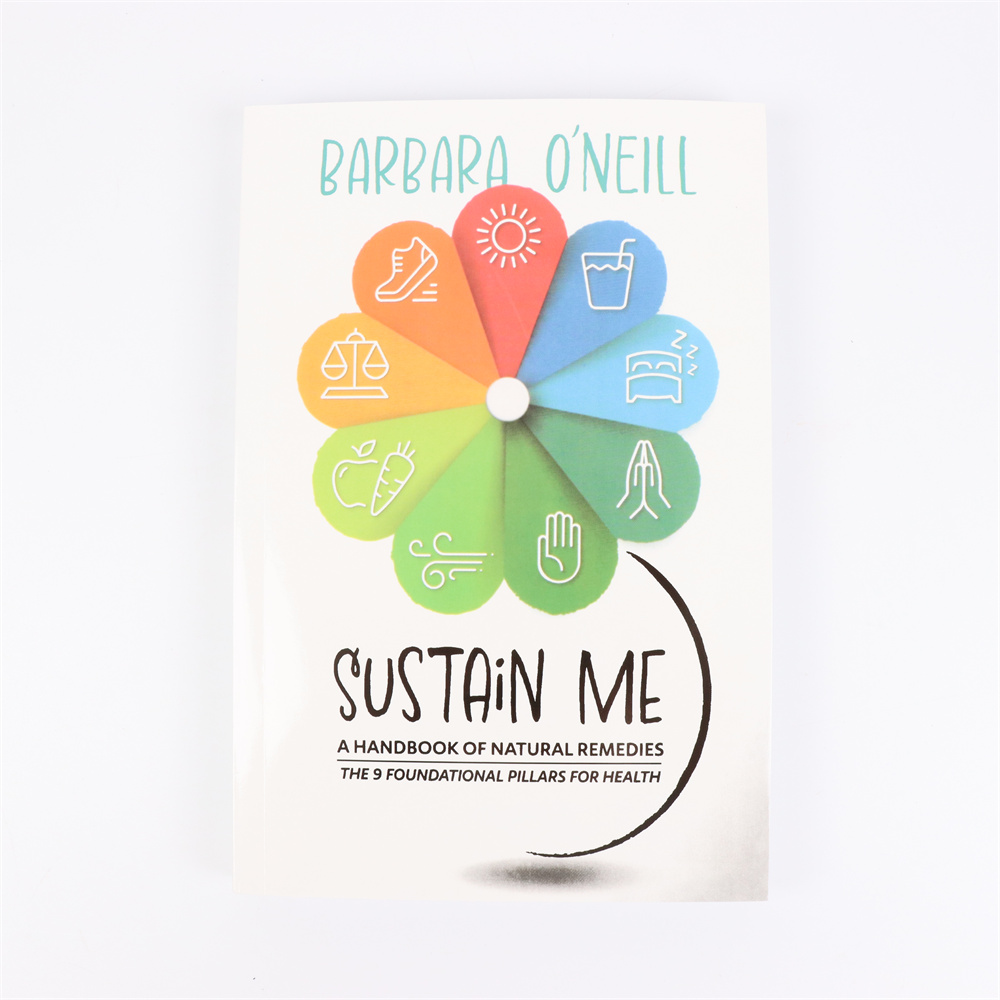 Sustain Me Los 9 pilares fundamentales para guía de salud Libro Un manual de remedios naturales en libro de bolsillo en inglés