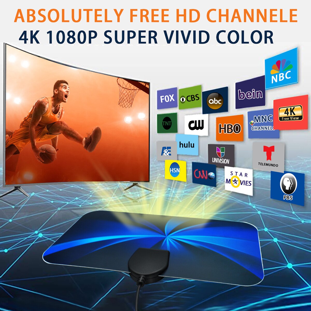 テレビ,地面の波,hdtv,hdtv,車のアンテナ,rv,旅行,スマートテレビ用のデジタル屋内ミニアンテナ