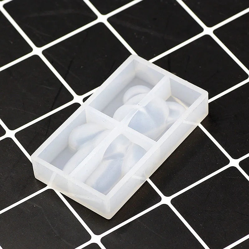 ファッションシリコーンクマの形の動物 DIY エポキシ樹脂モールドシリコーン金型樹脂ジュエリーツール樹脂アクセサリー