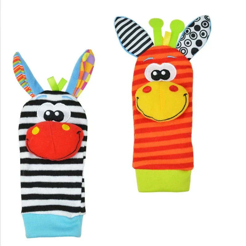 กิ๊บติดผมสำหรับเด็กถุงเท้า Rattle ของเล่นและถุงเท้าเท้า0 ~ 24เดือน Rattle ของเล่น