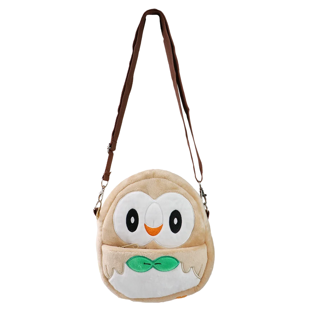 Gengar Plush ไหล่กระเป๋า Pokemon Pikachu Rowlet Crossbody กระเป๋าเด็กน่ารักเก็บกระเป๋าของเล่นคริสต์มาสของขวัญกระเป๋า
