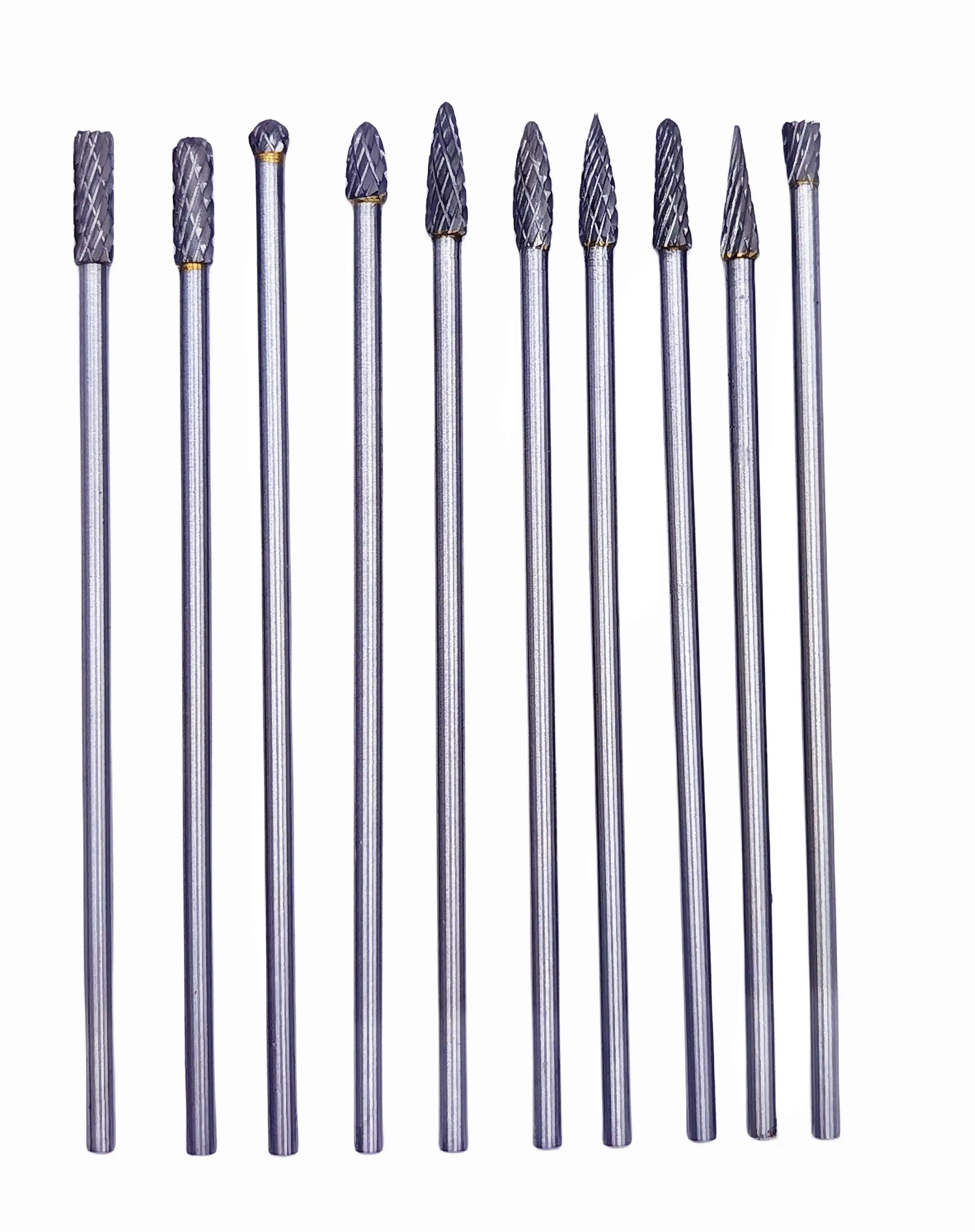 1 Uds 3x4x100mm fresa de carburo de tungsteno 3mm rob para amoladora dremel herramientas rotativas de corte