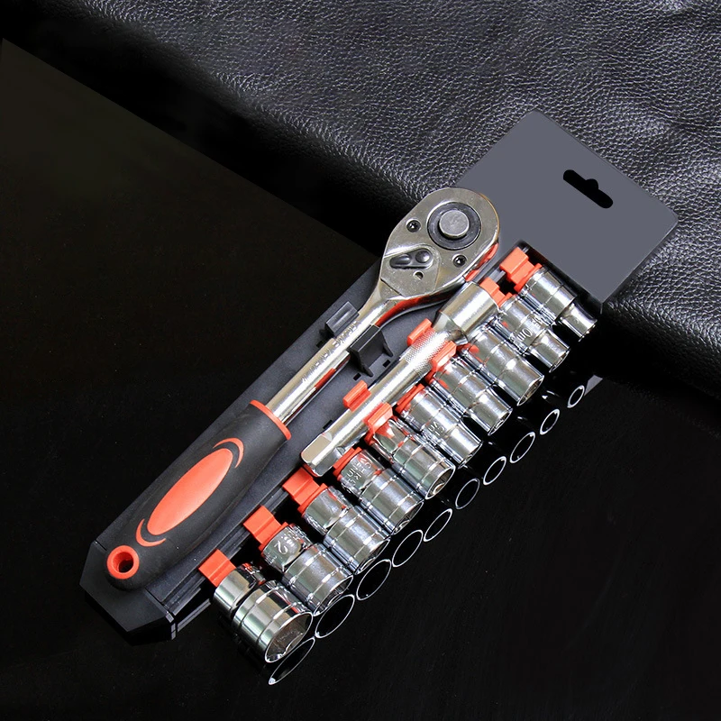 New Upgrade Wrench Socket Set Hardware Car Boat Motorcycle Bicycle Repairing Tool Short Socket Ratchet Auto Repair Tools Hand