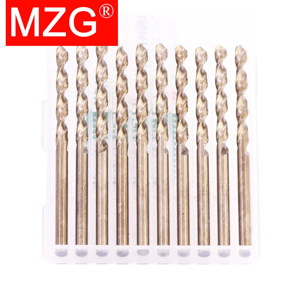 MZG 1.0 - 13.0 MM Coban Phủ Thẳng Vít Chiều Dài Tiêu Chuẩn HSS M35 Thép Tốc Độ Cao Khoan Bộ CNC khoan Cắt