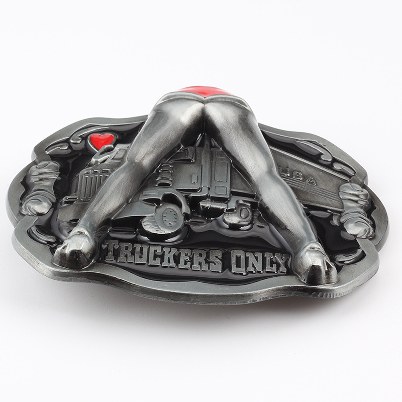 Truck Pattern Belt Buckle Driver Belt Metal Buckle Belt Accessories DIY