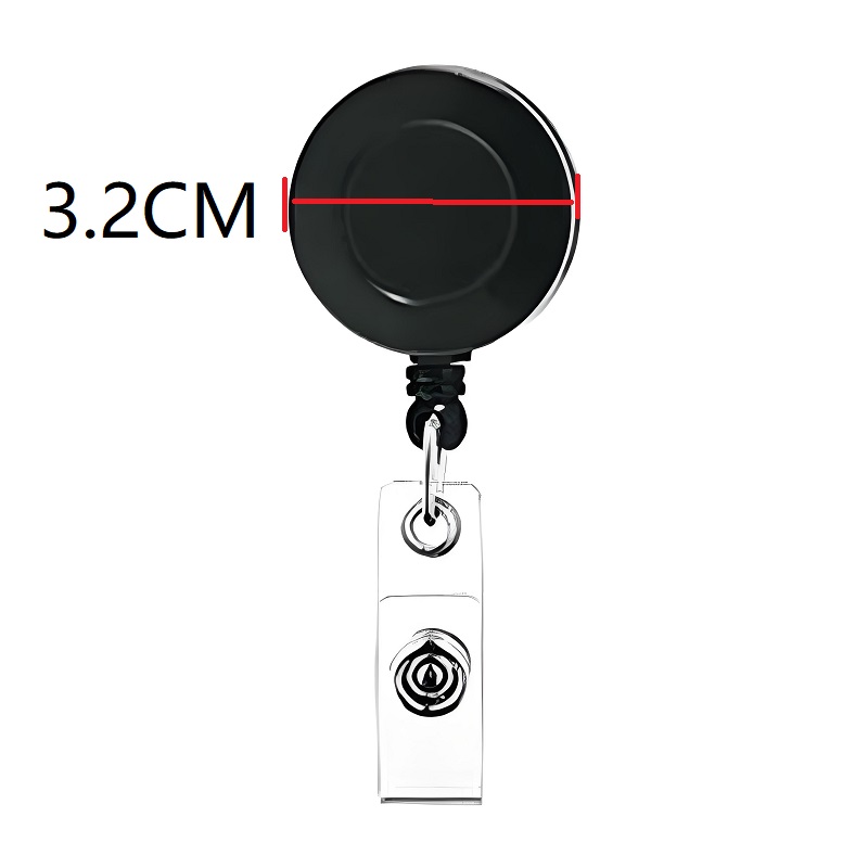 Soporte para tarjeta de identificación, soporte para tarjeta retráctil, colgante de identificación retráctil, soporte para ruleta para tarjeta de identificación, Portagafetes