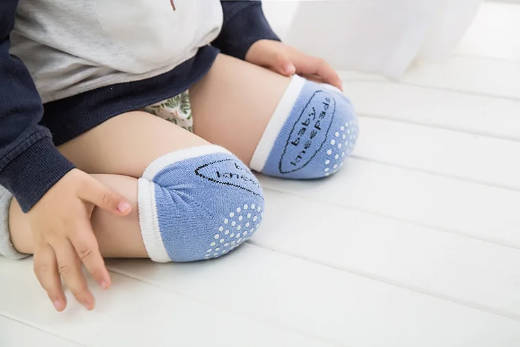 ตาข่ายนุ่มเทอร์รี่เด็กขาอุ่นเด็กวัยหัดเดินเด็ก Kneepad Protector Non-SLIP Dispensing ความปลอดภัย Crawling Well เข่า Pads สําหรับเด็ก