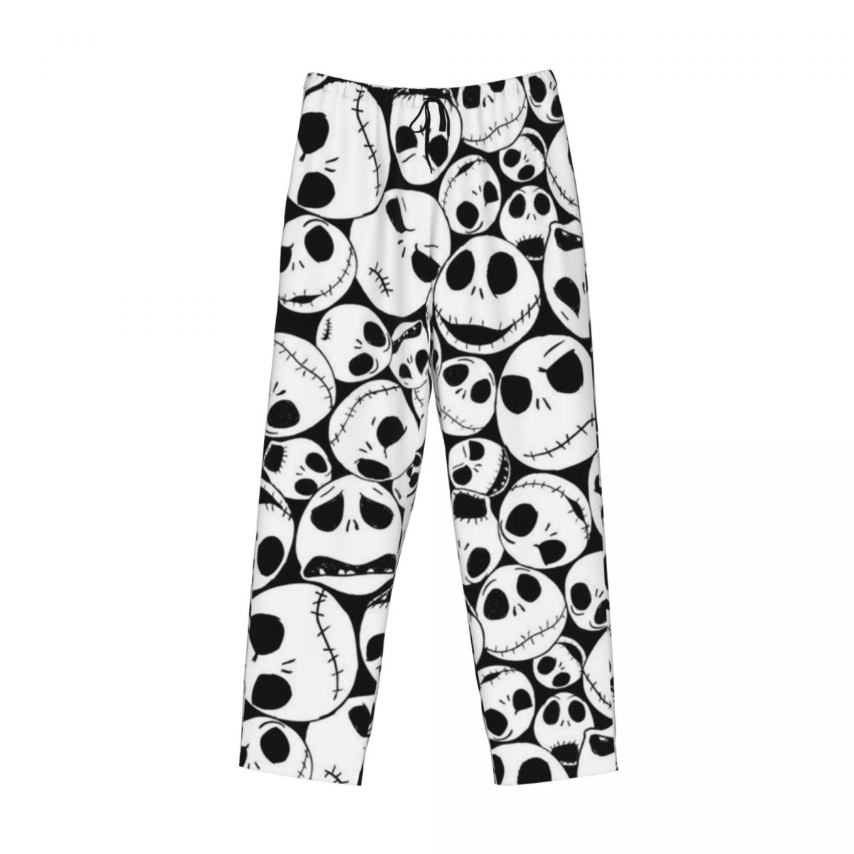 Pantalon de pyjama personnalisé le cauchemar avant noël Jack Halloween crâne pour hommes, vêtements de nuit, bas de sommeil extensible avec poches