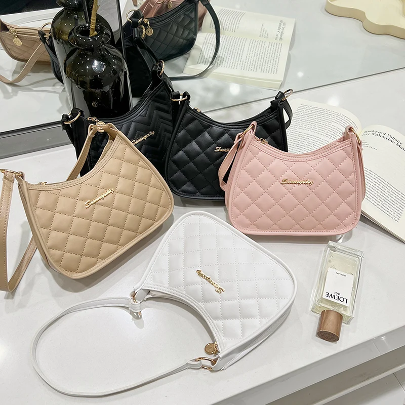 ผู้หญิงนุ่มFauxสุภาพสตรีCrossbodyกระเป๋าใต้วงแขนกระเป๋าถือRetroแฟชั่นสาวกระเป๋าสะพายเล็ก