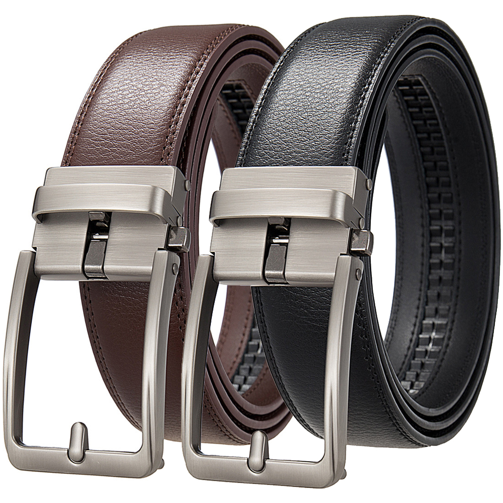 Cinturones de cuero genuino para hombre, marca de lujo de diseñador, hebilla automática a la moda, pantalones vaqueros para hombre, correa masculina de cintura de alta calidad