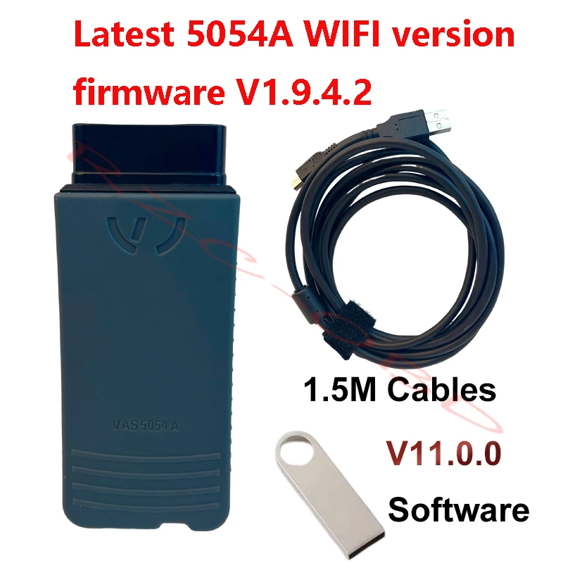 Vag自動車診断ツール,フルシステムプログラミング,インターフェースツール,wifi,6154a,v1.6.6,最新バージョン