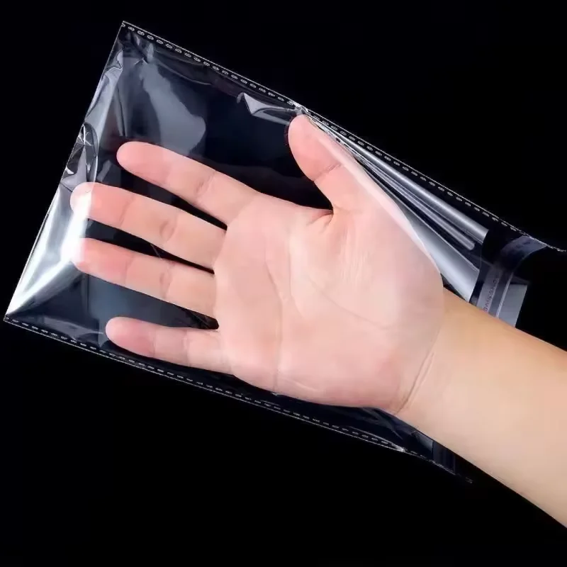 100 Uds Opp bolsa de plástico transparente autoadhesiva ropa embalaje de joyería autoadhesivo galleta embalaje de dulces bolsa de celofán